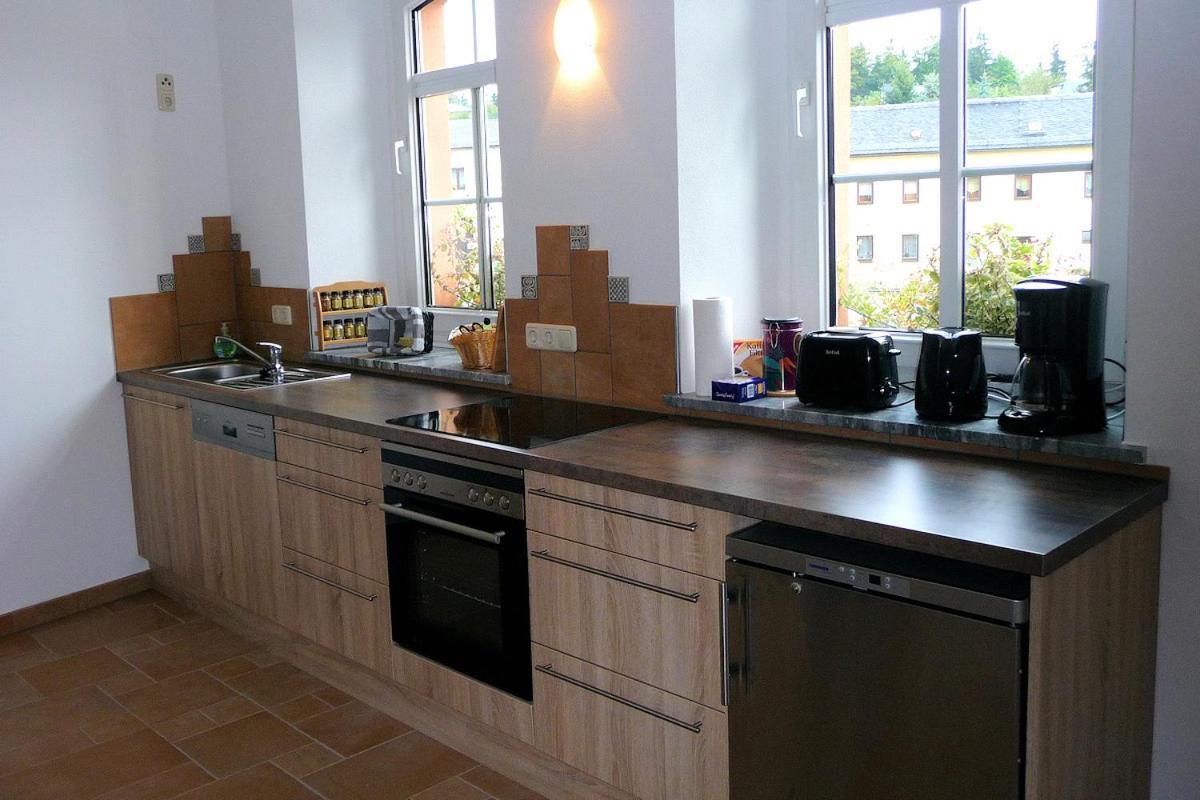 Pension Und Ferienwohnung Am Teich Шлайц Екстериор снимка